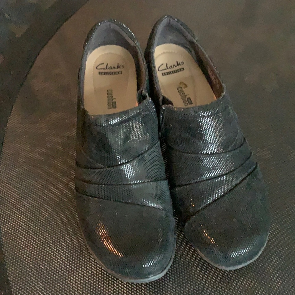 Black wedges by Clarks
